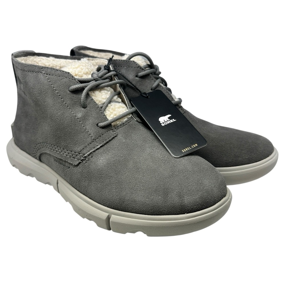 Sorel Women's Explorer Next Drift WP Quarry Dove Grey Waterproof Suede Boots 8‎